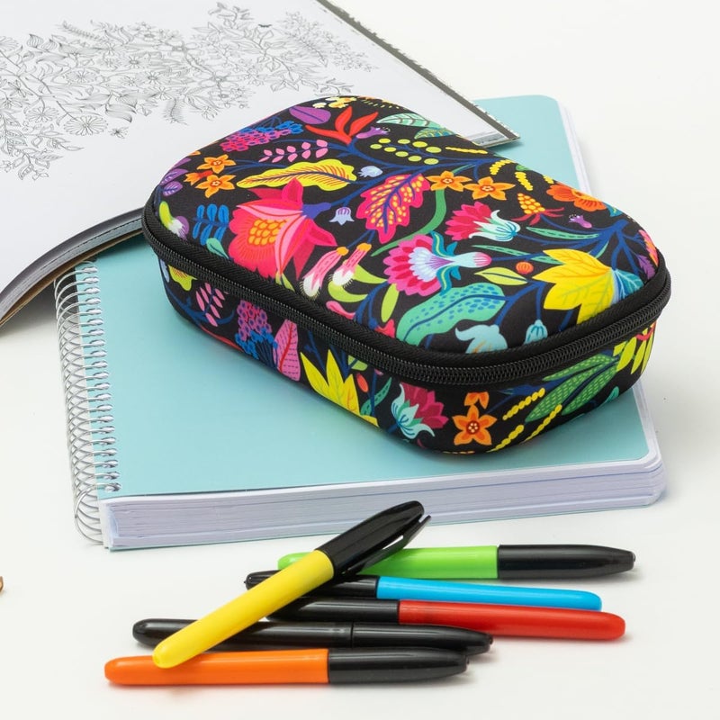 Zipit Flowers Pencil Case for Girls, Cute Pencil Box for School, Large Capacity Stationery Organizer Box - Image 5